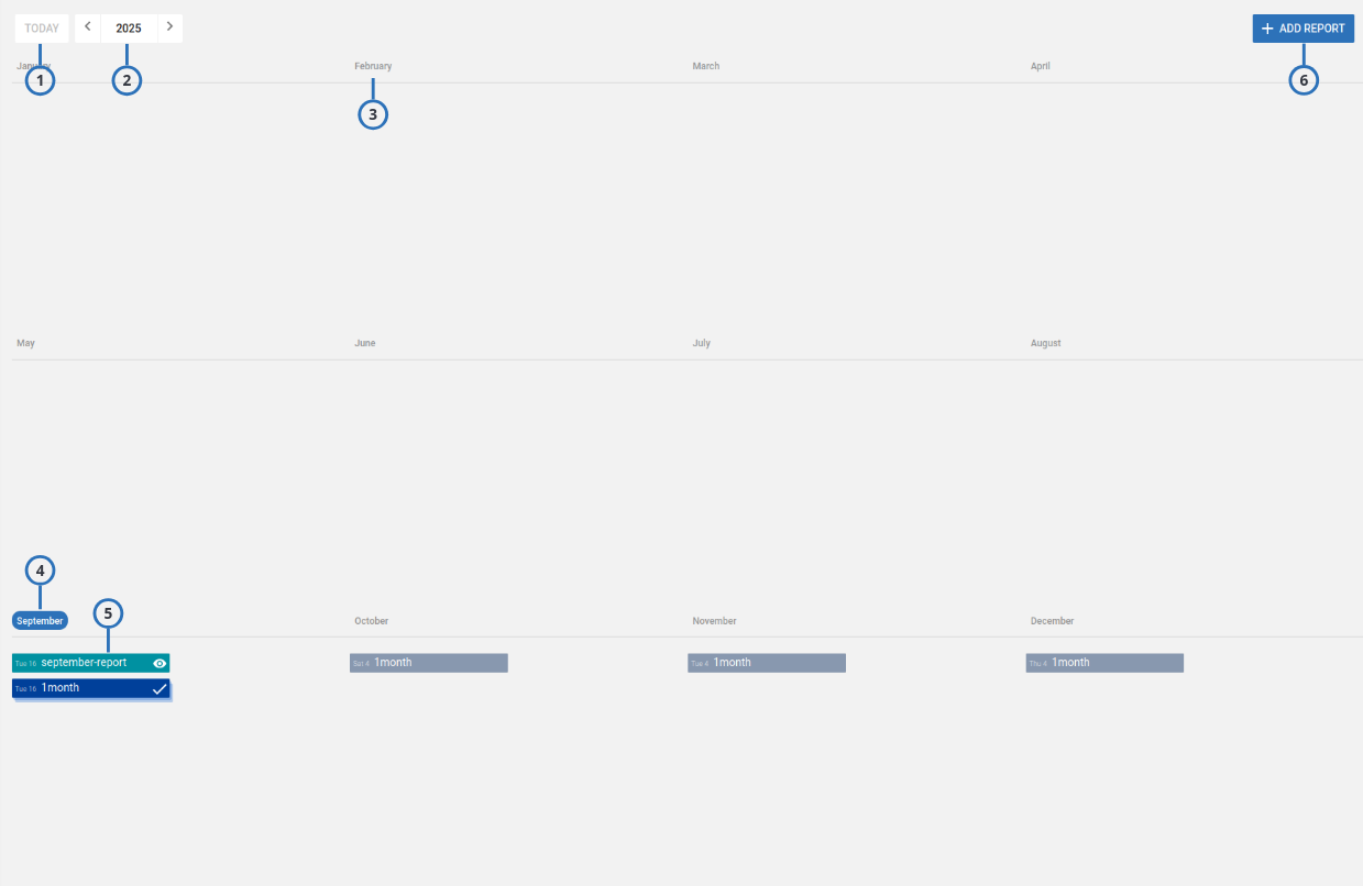 Navigating the Reports tab (light)