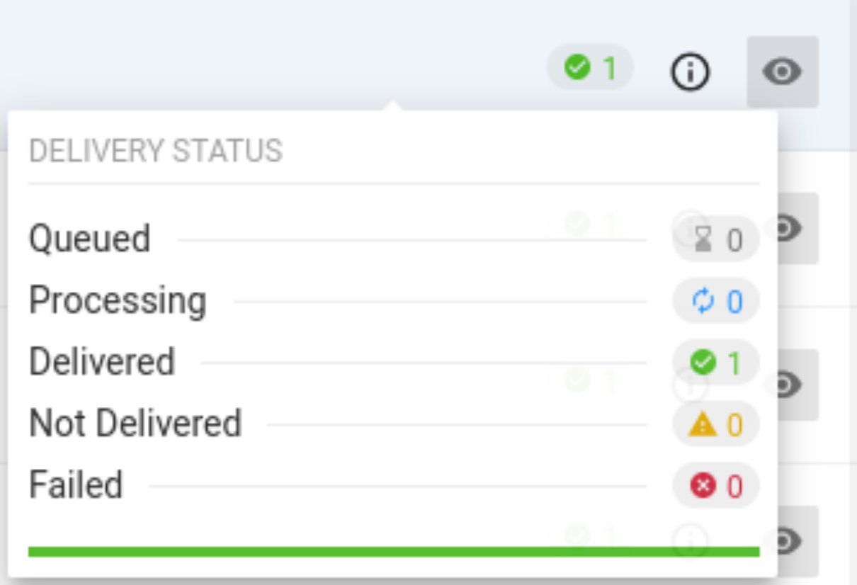 Detailed delivery status (light)
