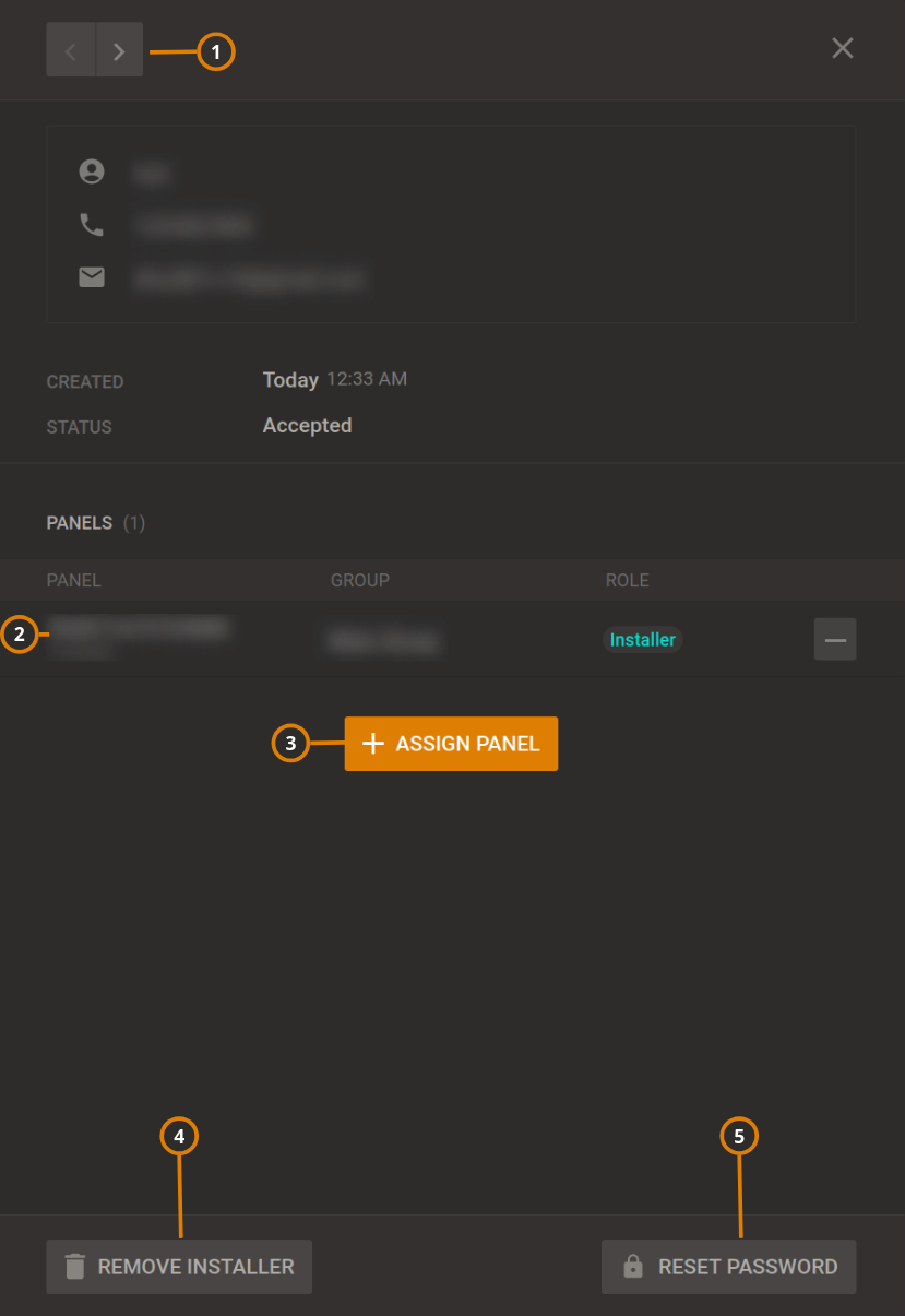 Navigating the Installer blind (dark)