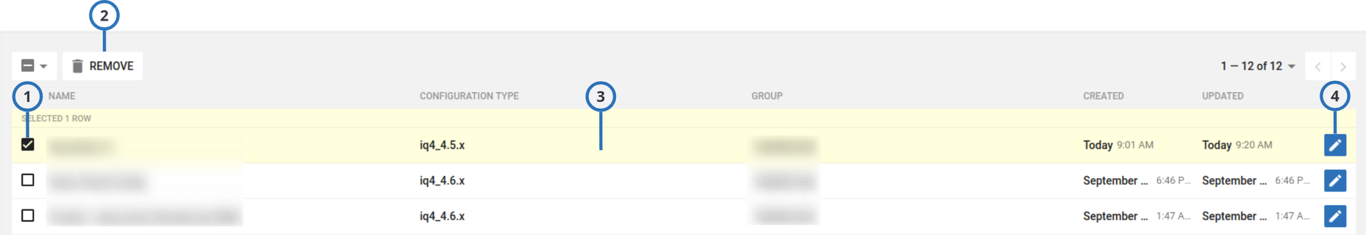 Navigating the basic configurations page (light)