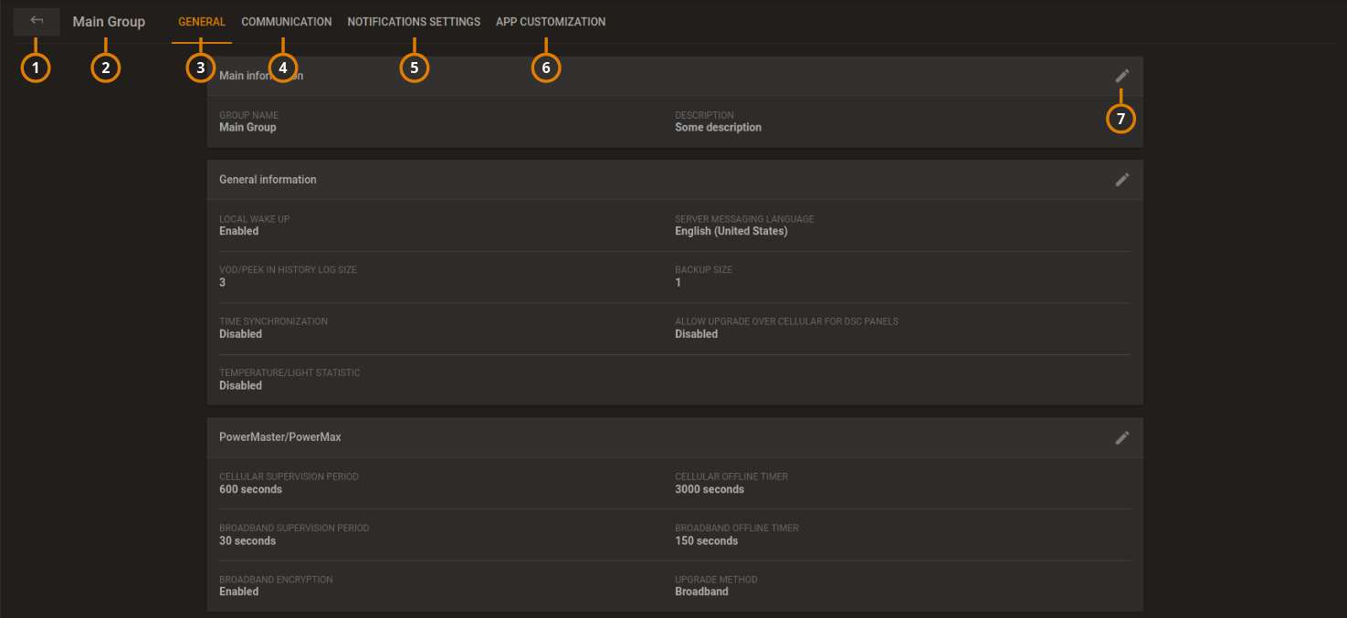 Navigating the Groups hub (dark)