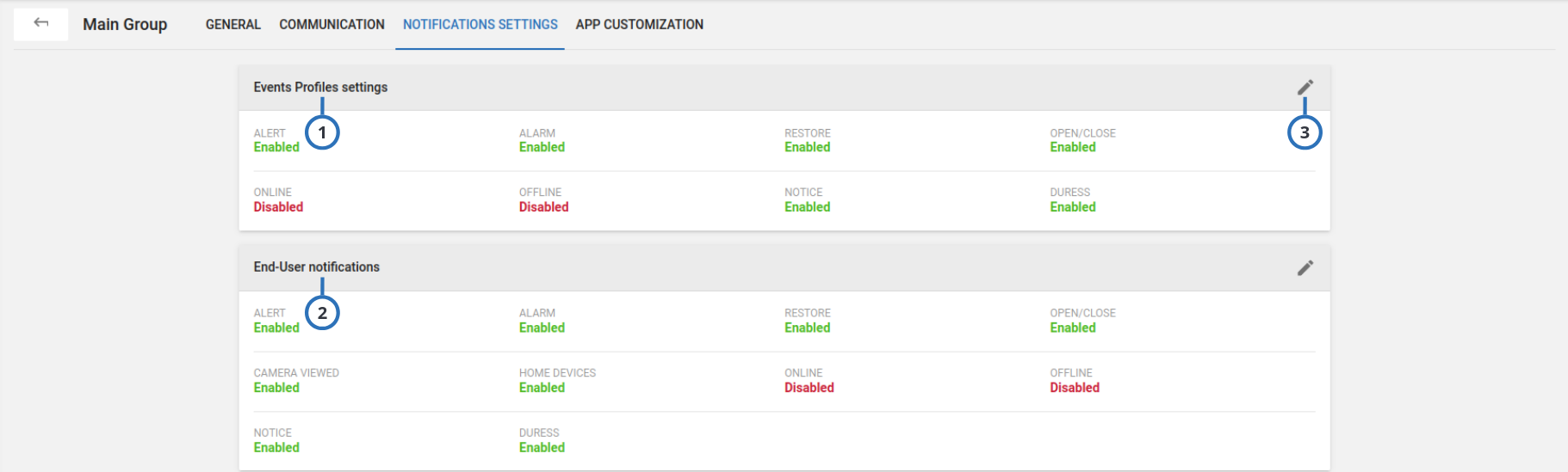 Notification Settings (light)
