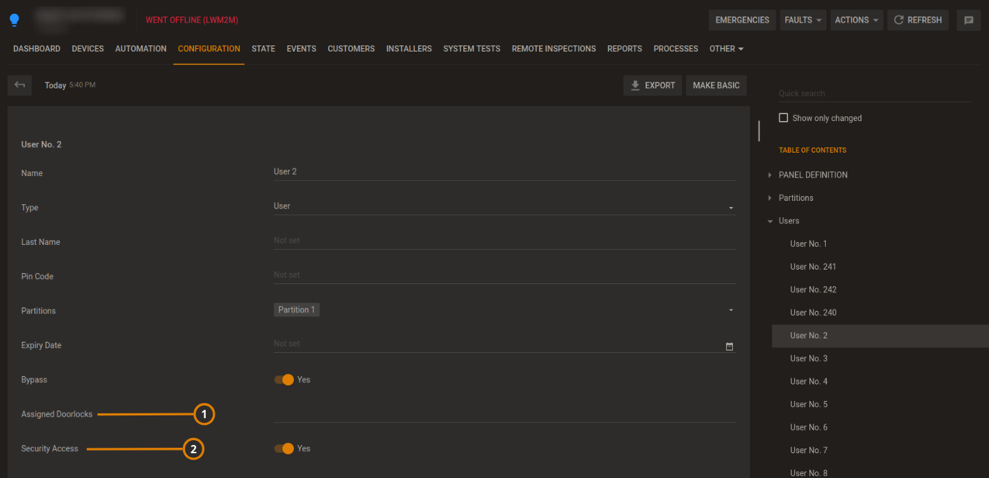 Door locks users (dark)