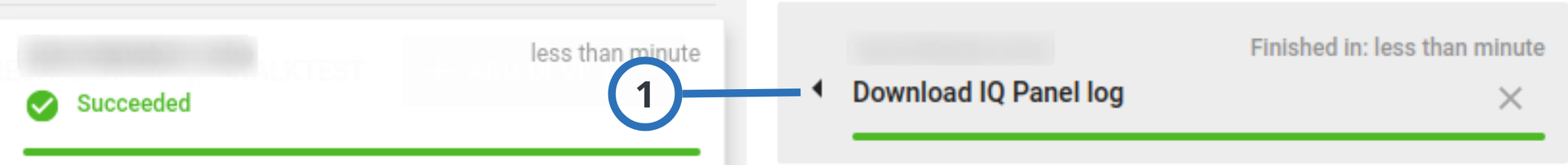 Download Log status (light)