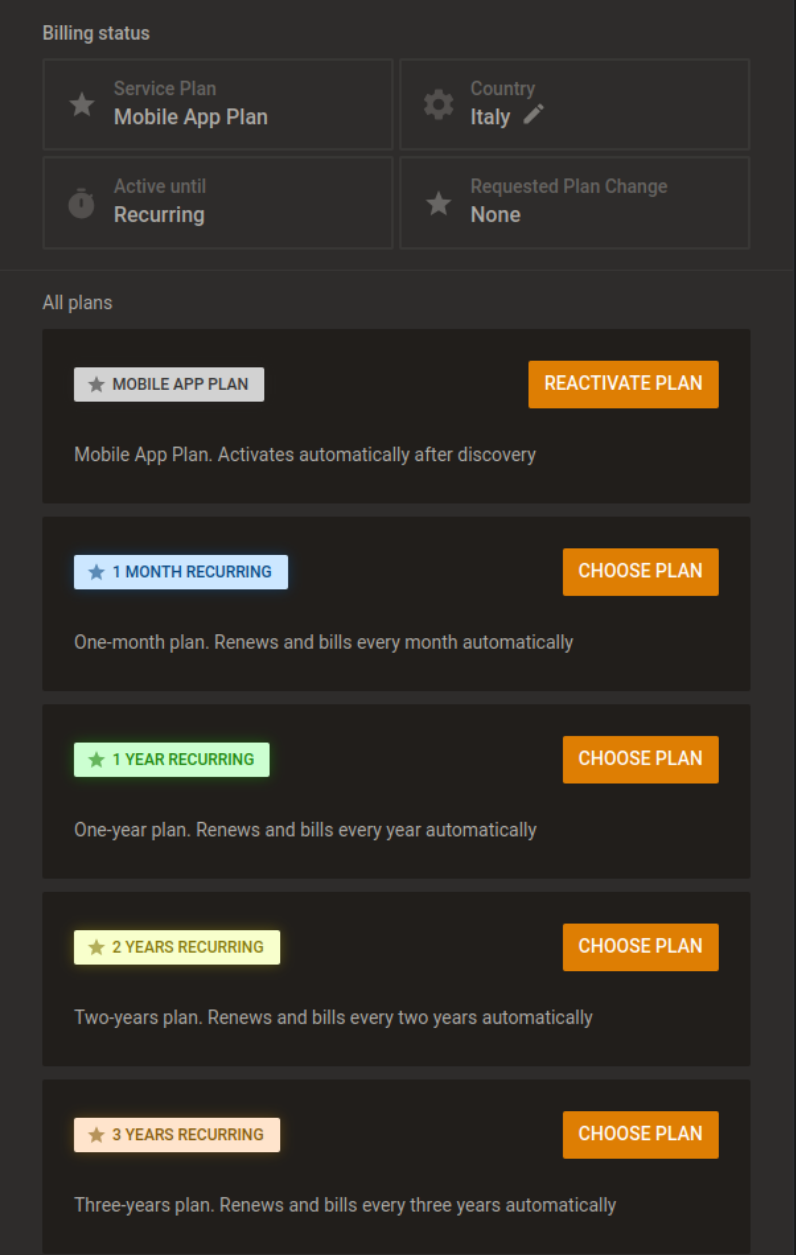 Mobile App Plan (dark)