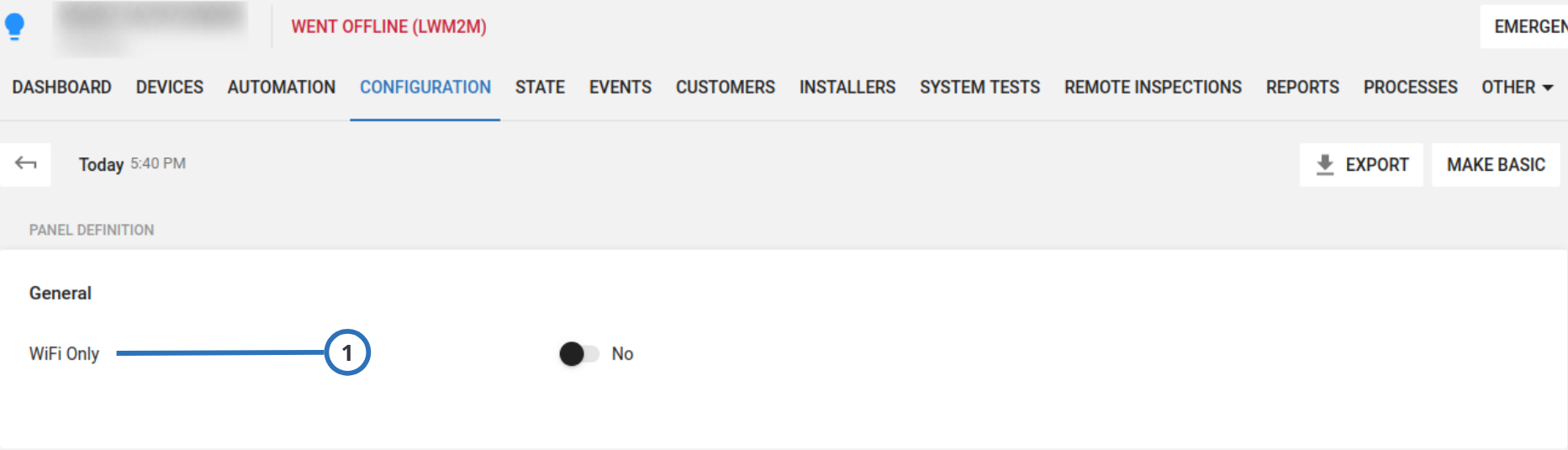  Wi-Fi only panel (light)