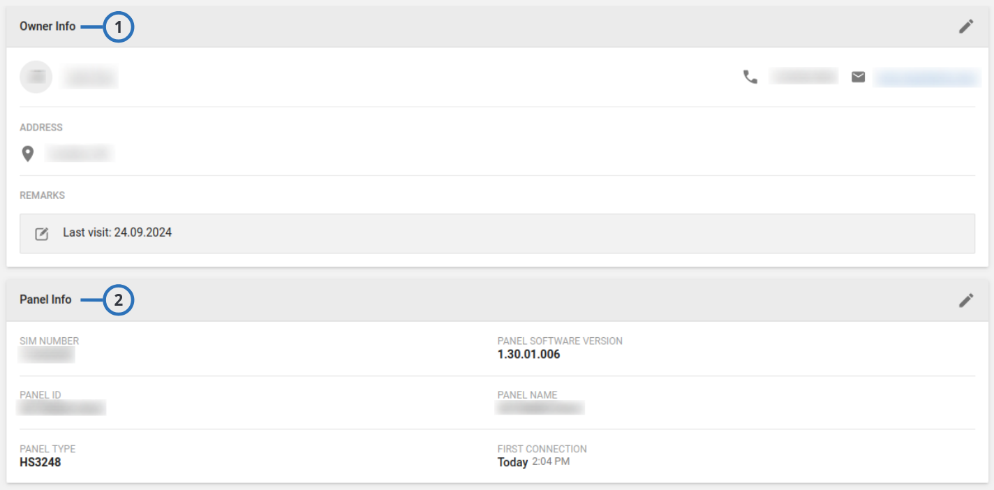Navigating the INFO tab (light)