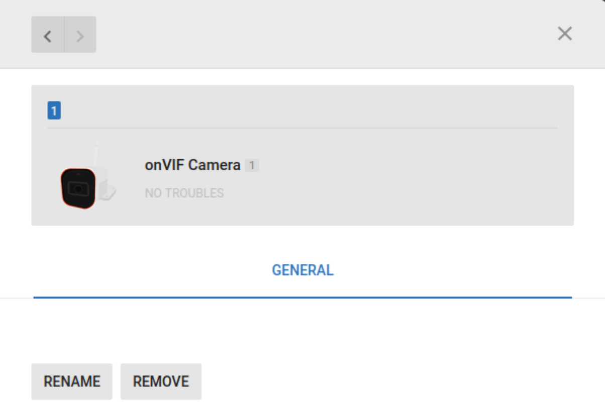 onVIF cameras display (light)