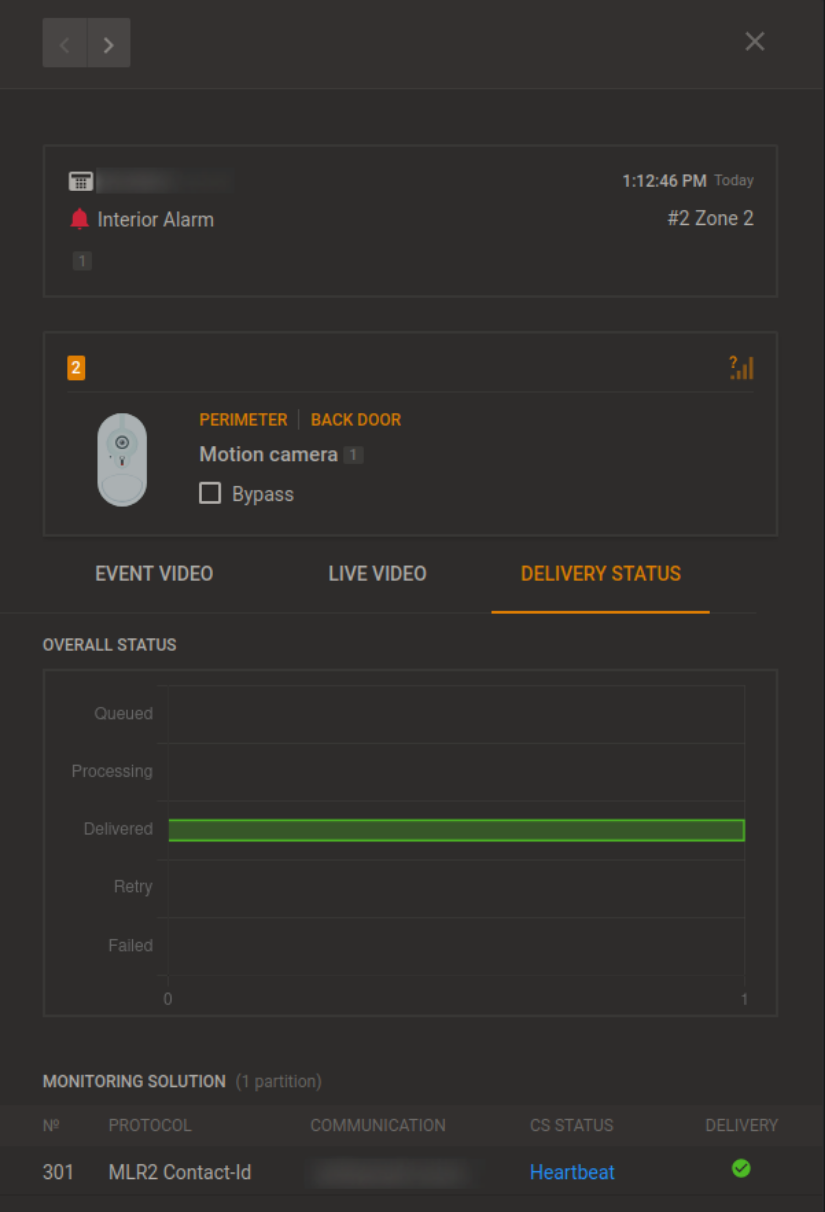 Examination pane (dark)