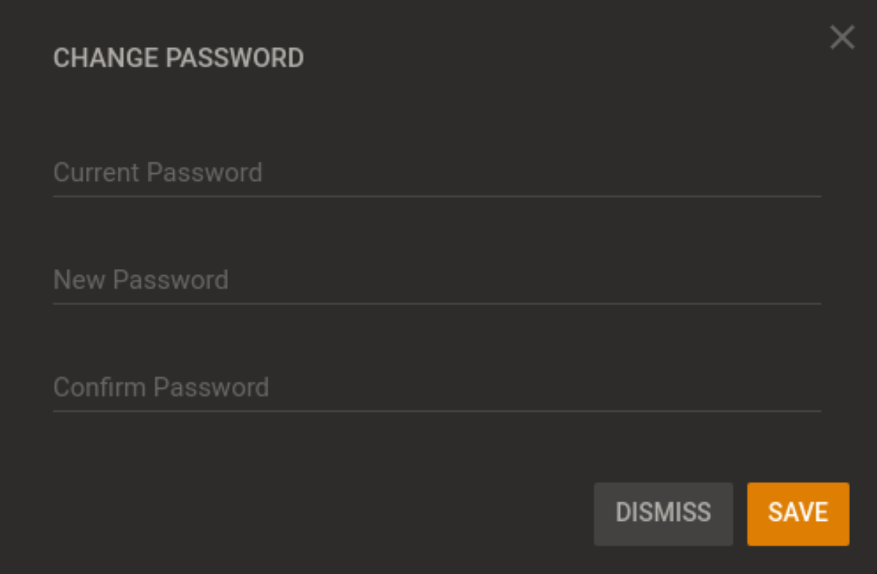 Changing your password (dark)