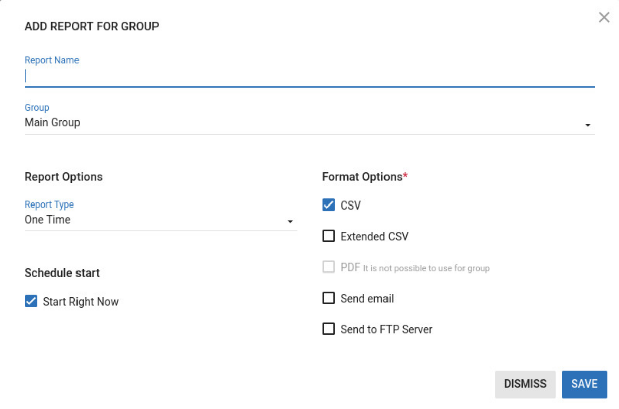 Creating new group report (light)