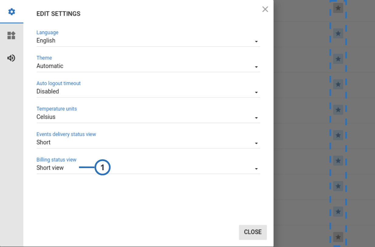 Billing status short view (light)