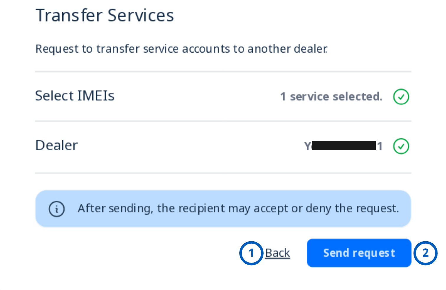 Confirm panel transfer (light theme)