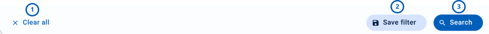 Search and filter controls (light theme)