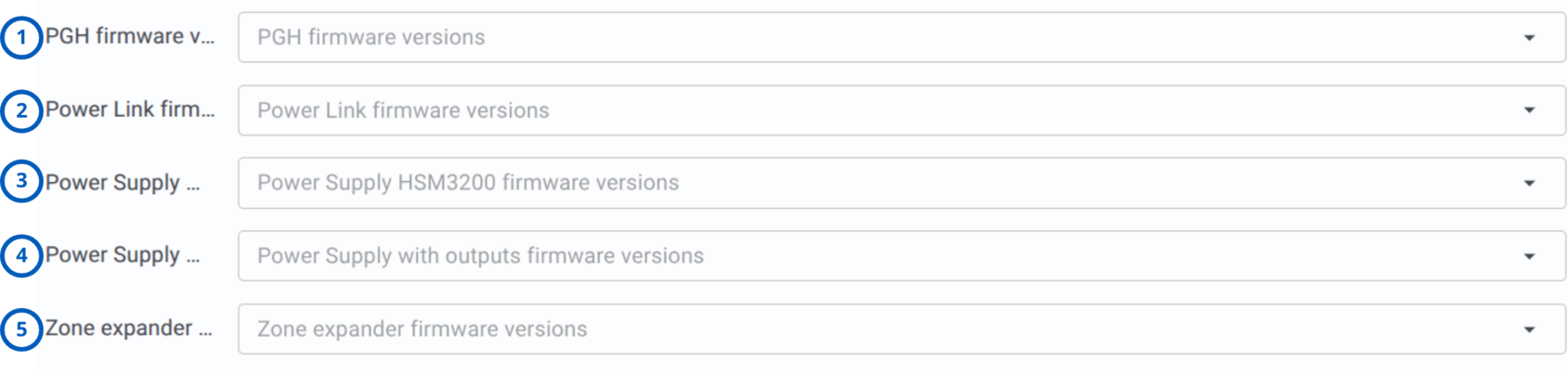 Module filters (light theme)