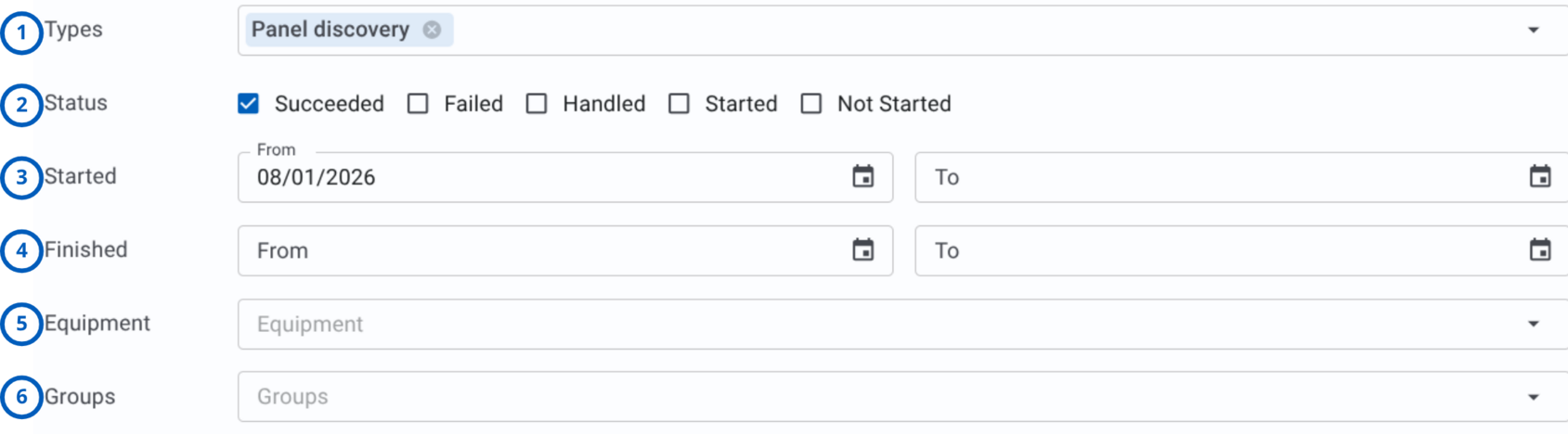 My jobs filters (light theme)