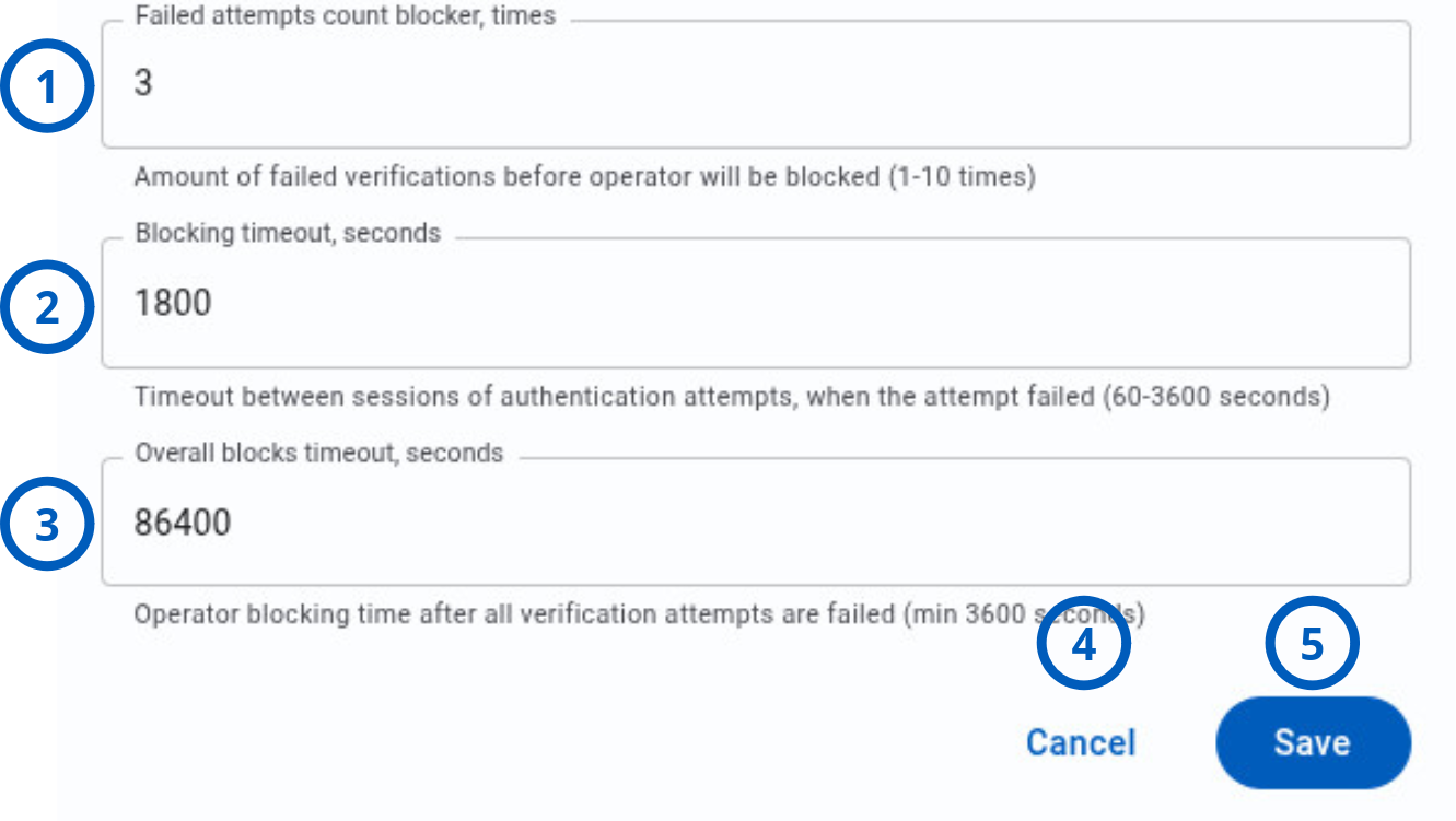 Multi-factor authentication settings (light)